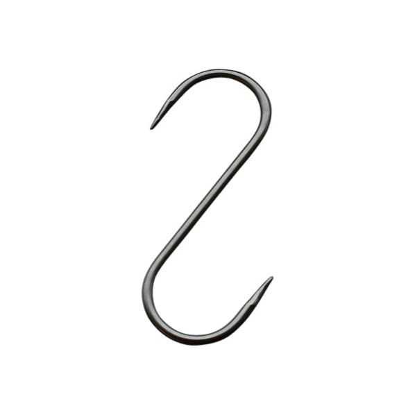 SOLEA Vleeshaak, Fruithaak of Vishaak roestvrijstaal met dubbelspits 14 cm