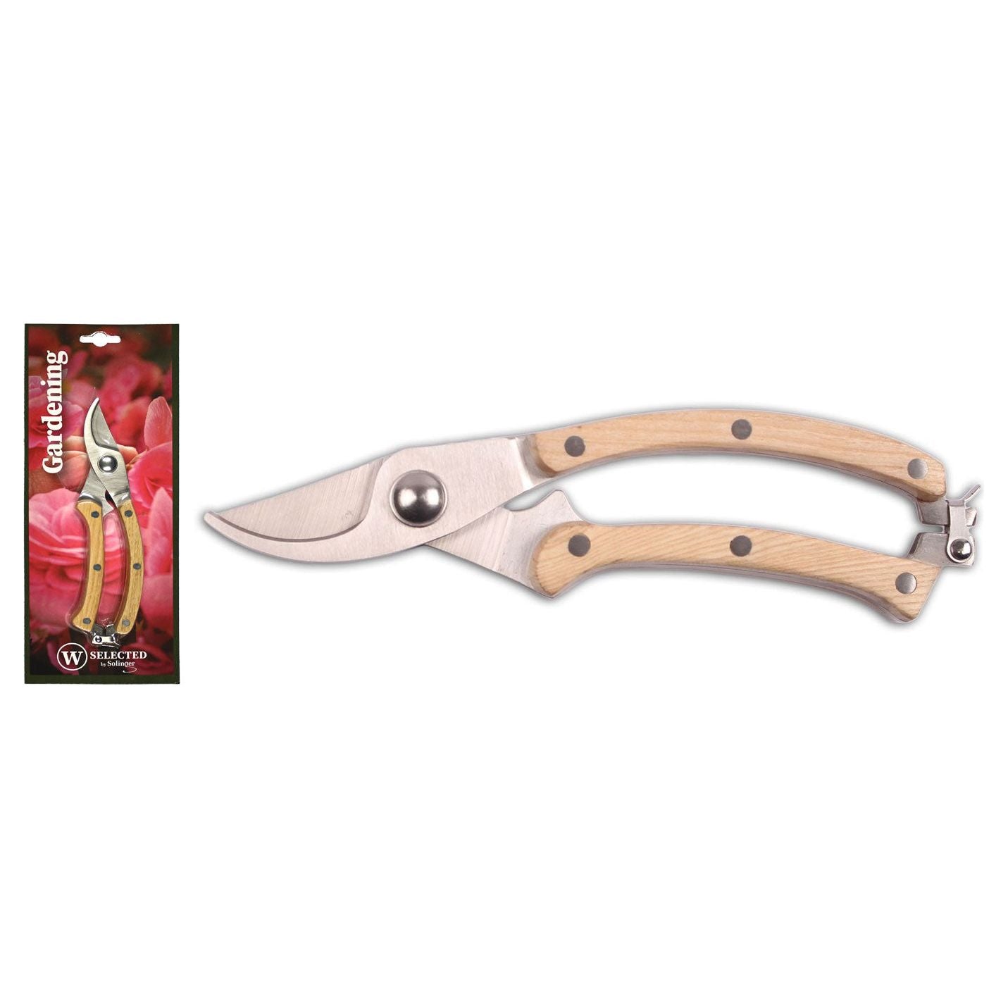 W-SELECTED stalen snoeischaar model Future voorzien van fraai beukenhouten greep