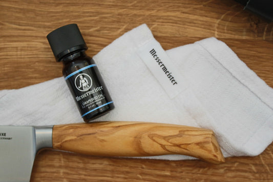 MESSERMEISTER onderhoud set voor houten snijplank of mes-heft