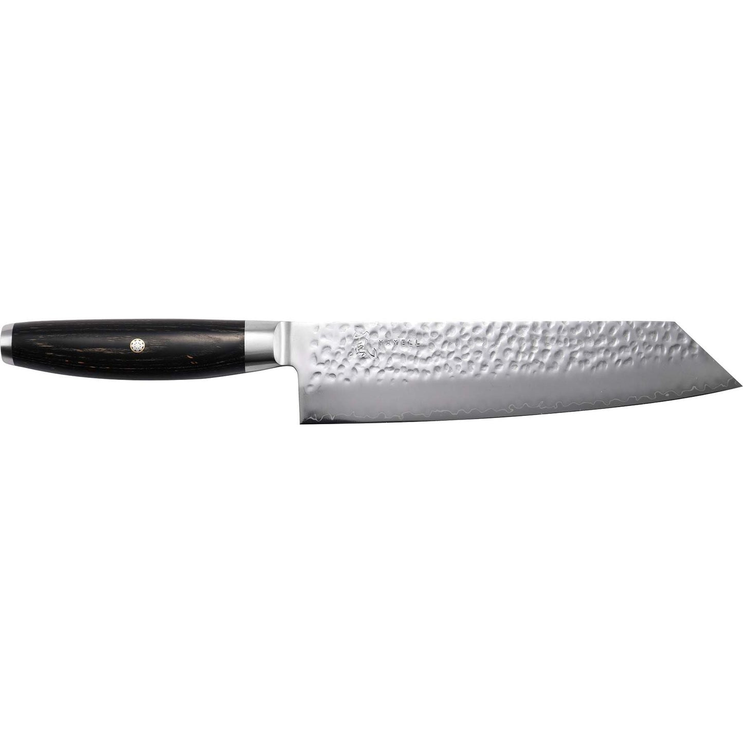 Yaxell Ketu Kiritsuke 20 cm 3 laags roestvrijstaal met zwart pakka wood heft
