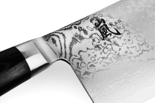 Yaxell Ran Chinees Koksmes 18 cm 69 laags roestvrij damast staal met canvas-micarta heft