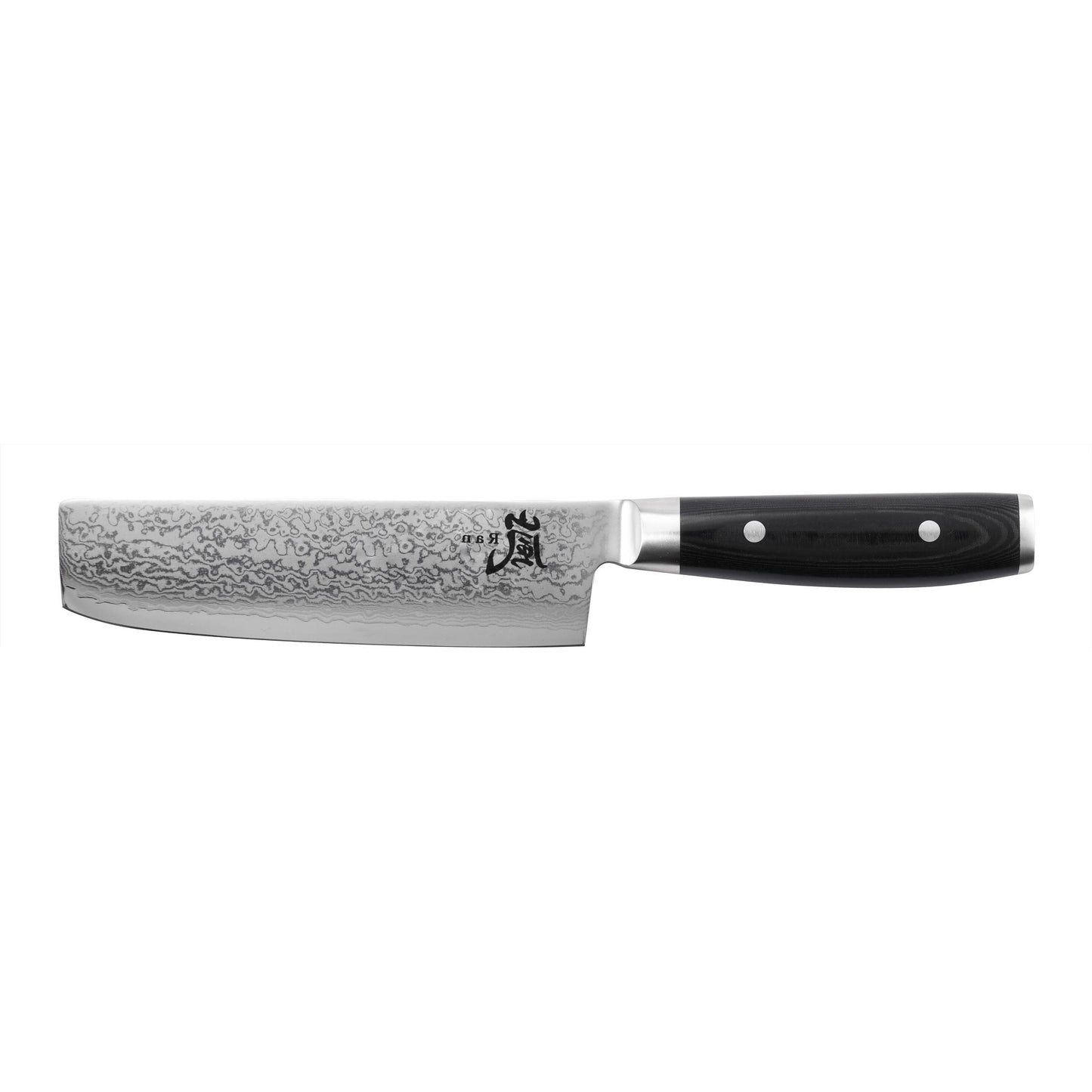 Yaxell Ran Nakiri koksmes 16.5 cm 69 laags roestvrij damast staal met canvas-micarta heft