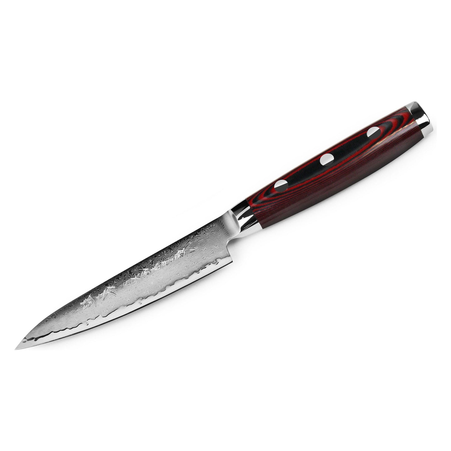 YAXELL SUPER GOU Universele koksmes 12cm 161 laags damaststaal canvas-micarta heft