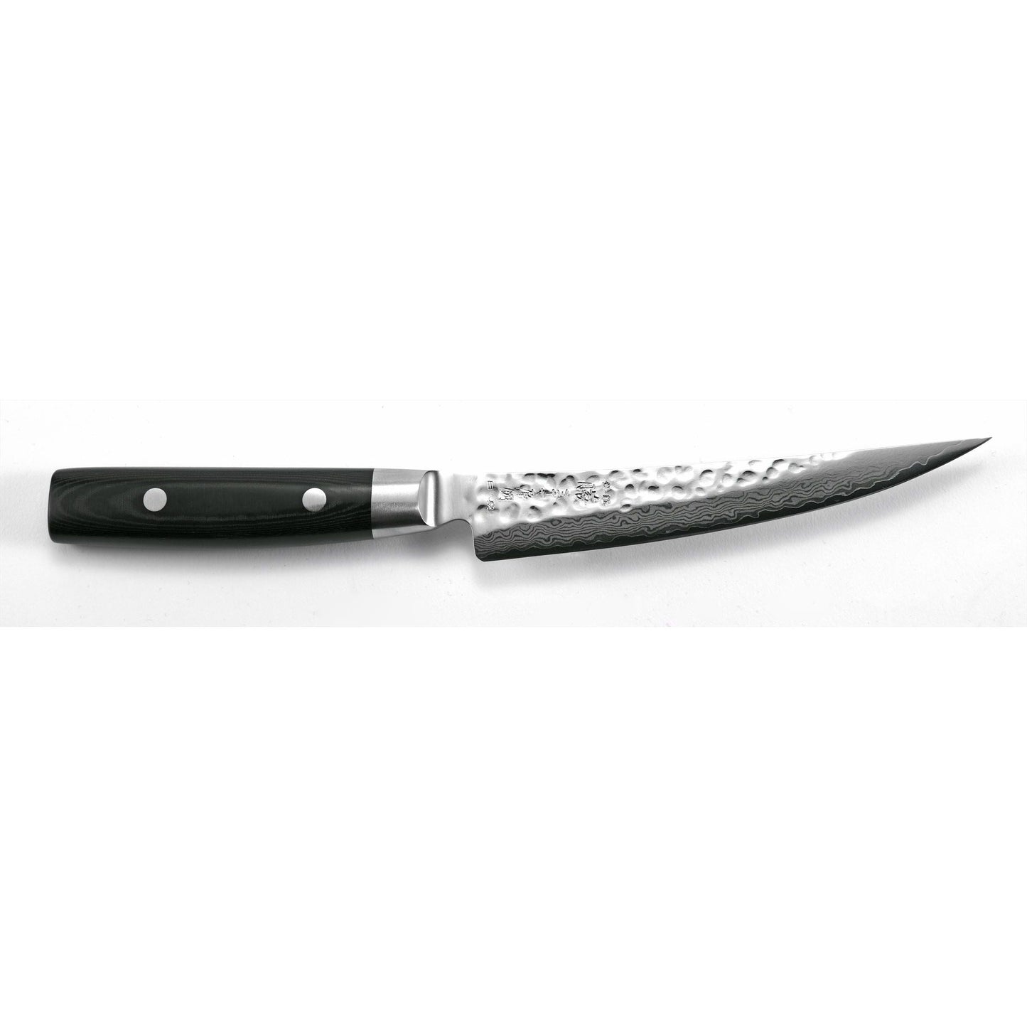 Yaxell Zen Uitbeenmes gebogen 15 cm 37 laags roestvrij damast staal met canvas-micarta heft