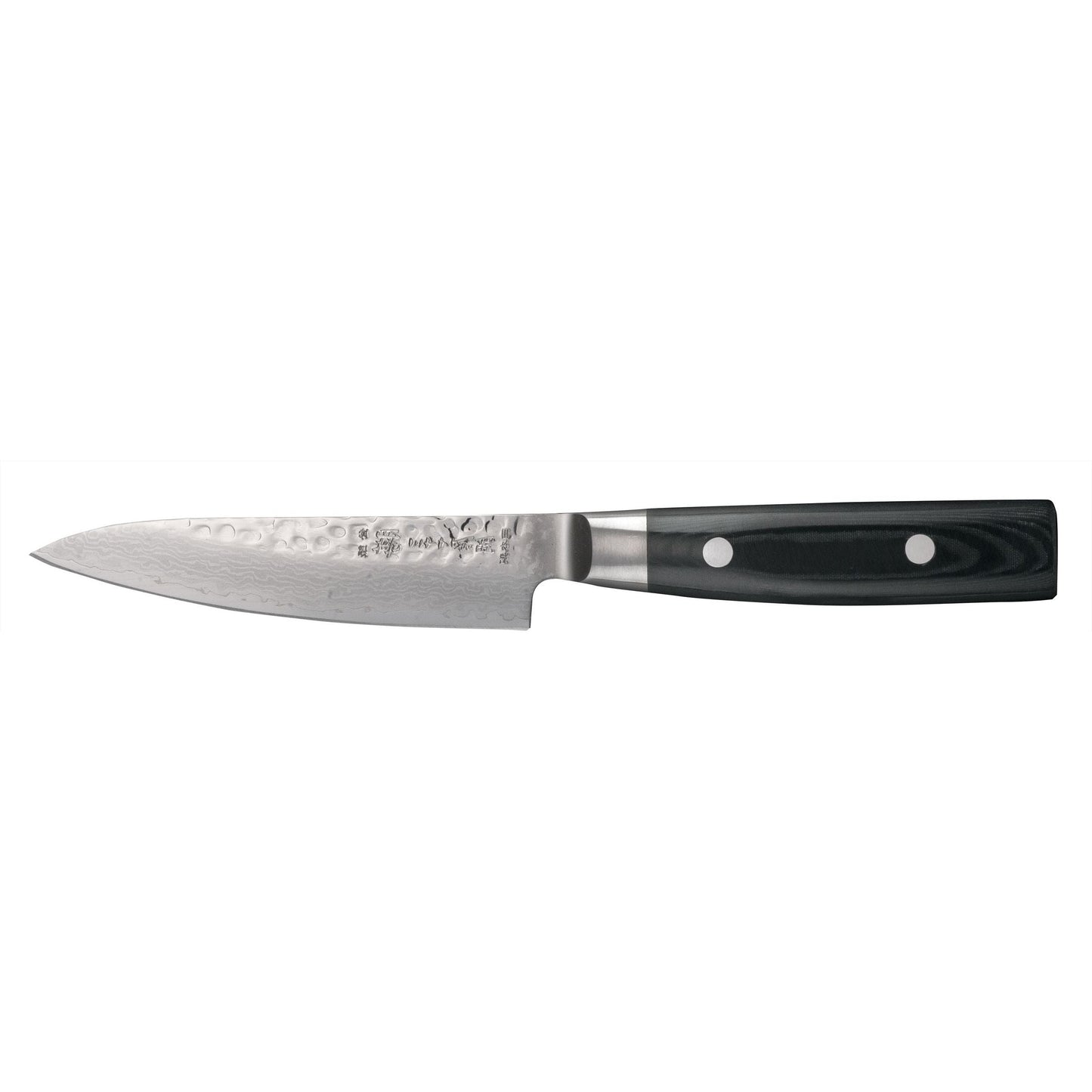 YAXELL Zen Universele koksmes 12cm 37 laags damaststaal met canvas-micarta heft
