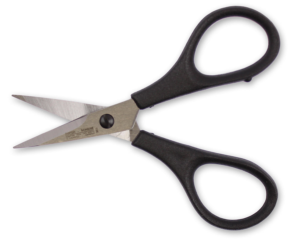 PAUL Borduurschaartje 3,5 Inch / 8,9 cm rockwell RVS zwart kunststof grepen