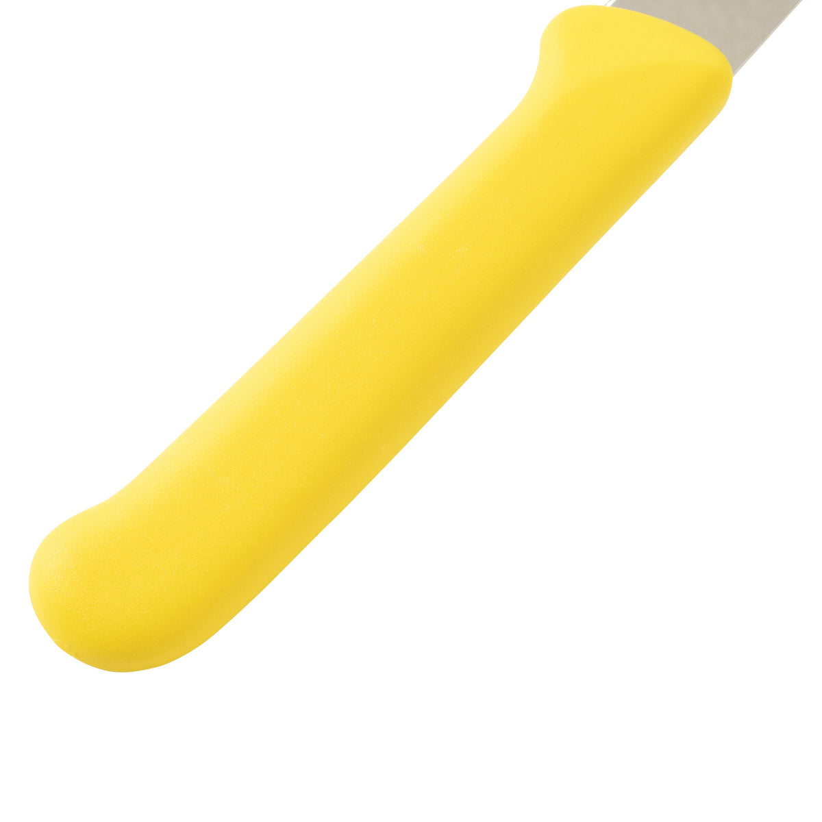 MESSERMEISTER serie PETITE schilmes RVS 7,5cm middenspits lemmet geel kunststof heft