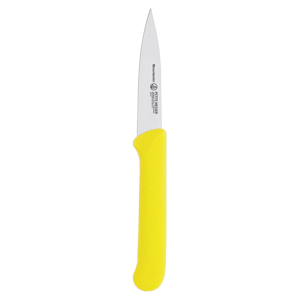 3 Inch Yellow Spear Point Parer with Matching Sheath