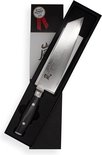 YAXELL RAN Kiritsuke 20 cm 69 laags roestvrij damast staal met canvas-micarta heft