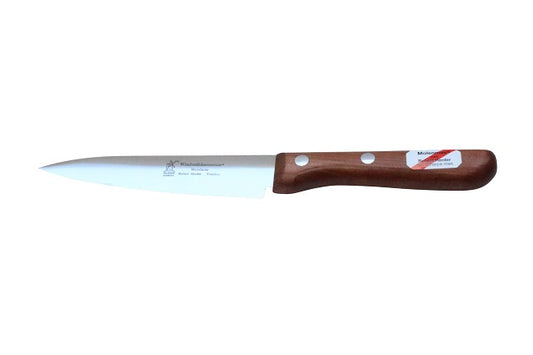 ROBERT HERDER Universeelmes – Petty Omnivore – Carbonstaal – Middenspits – Lemmet 13 cm – Heft Kersenhout