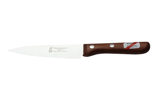 ROBERT HERDER Universeelmes – Petty Omnivore – Carbonstaal – Middenspits – Lemmet 13 cm – Heft Kersenhout