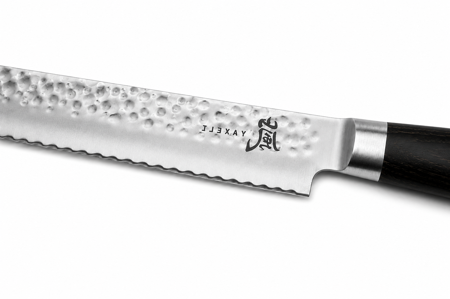 Broodmes TAISHI 25cm VG-10 gehamerd lemmet zwart pakkawood heft