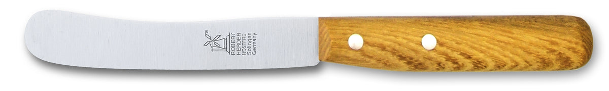 Ontbijtmes 'Buckels' rvs lemmet 12cm FSC Robiniahout heft