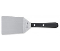 TRIANGLE RVS Palet- Spatel met knik breed lemmet van 12cm zwart ABS heft
