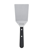 TRIANGLE RVS Palet- Spatel met knik breed lemmet van 12cm zwart ABS heft