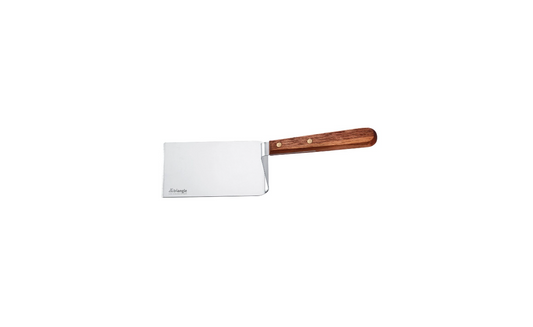 TRIANGLE palet met een dubbele knik RVS lemmet 12 cm FSC Walnotenhout heft