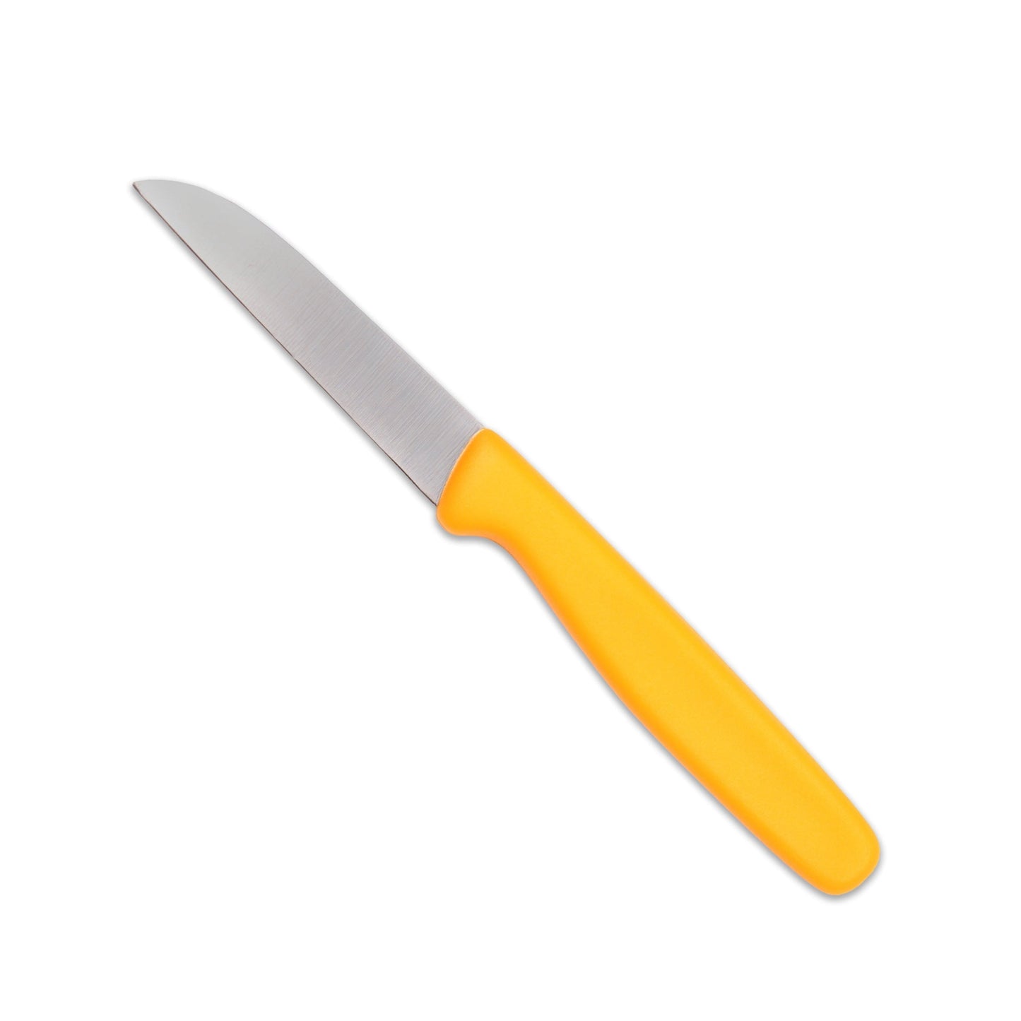W-SELECTED® klassiek schil- aardappel- fruit- groente- mes RVS 7,5cm lemmet geel kunststof heft