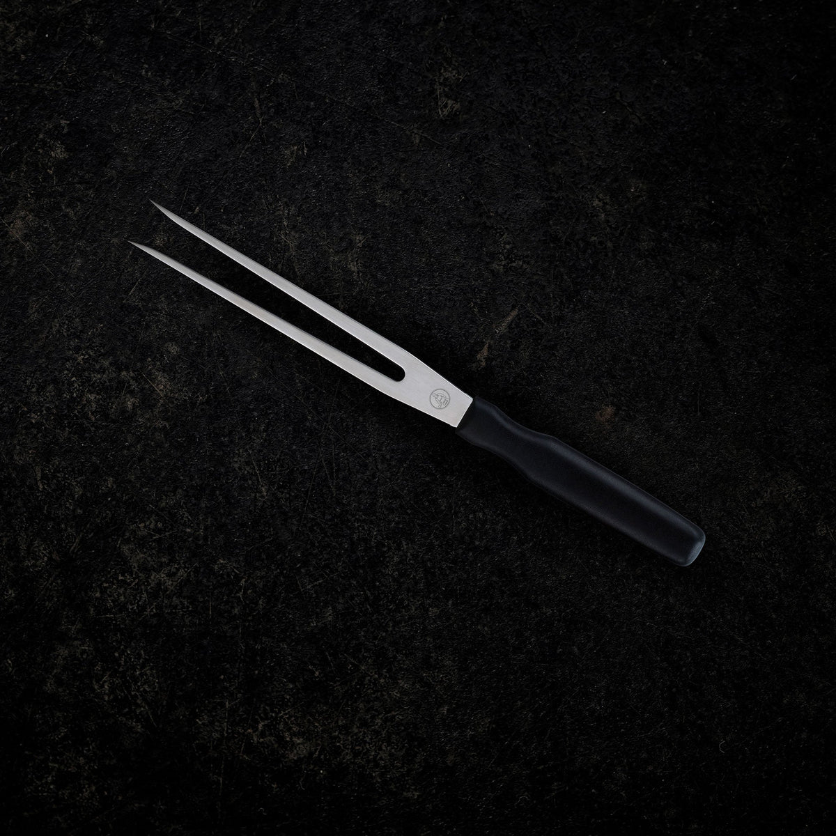 MESSERMEISTER PRO serie 18cm RVS rechte vleesvork zwart PP kunststof heft
