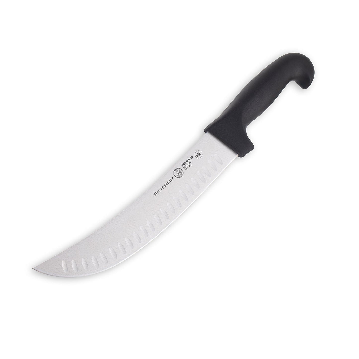 MESSERMEISTER PRO serie 25cm RVS kullens scimitar-mes met zwart kunststof PP heft