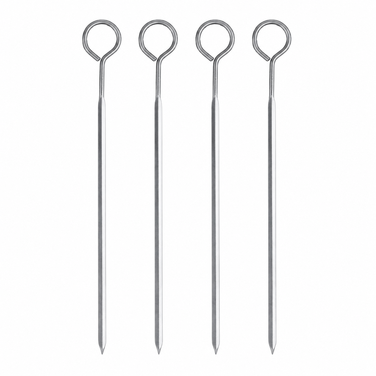 TRIANGLE BBQ- grill- oven- spiesen set 4-delig met ring 25cm
