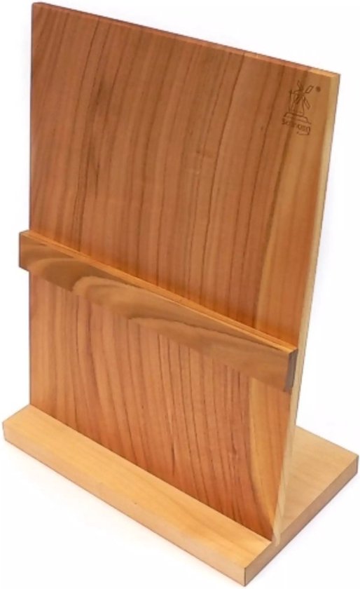 ROBERT HERDER FSC kersenhouten magneetbord met voet 35,5x26x15cm (excl.messen)