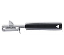 TRIANGLE dunschiller rechtshandig met bewegend mesje 19cm zwart kunststof PP heft
