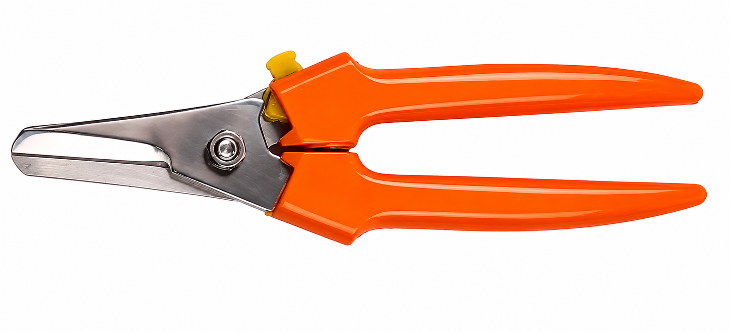 W-SELECTED® Gondola Allesknipper groot oranje met sluiting 19 cm