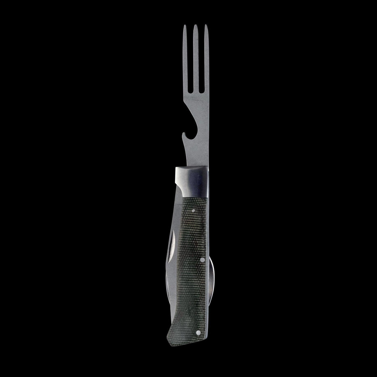 MESSERMEISTER ADVENTURE CHEF vouwbaar lepel-vork-mes micarta heft