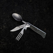 MESSERMEISTER ADVENTURE CHEF vouwbaar lepel-vork-mes micarta heft