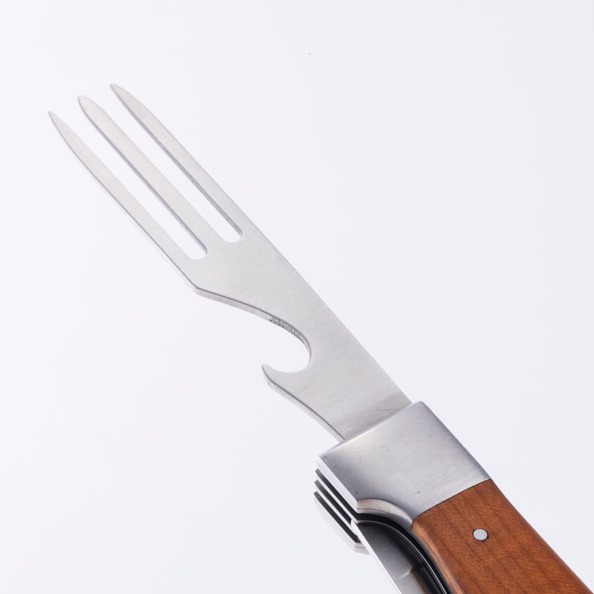 MESSERMEISTER ADVENTURE CHEF vouwbaar lepel-vork-mes met esdoornhout heft