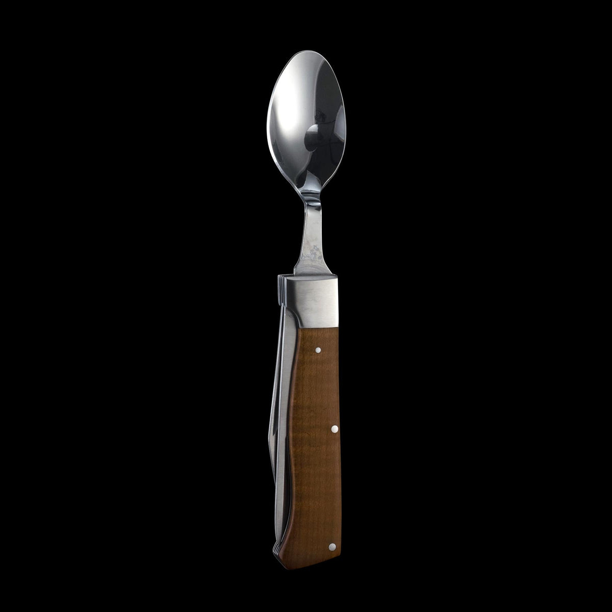 MESSERMEISTER ADVENTURE CHEF vouwbaar lepel-vork-mes met esdoornhout heft
