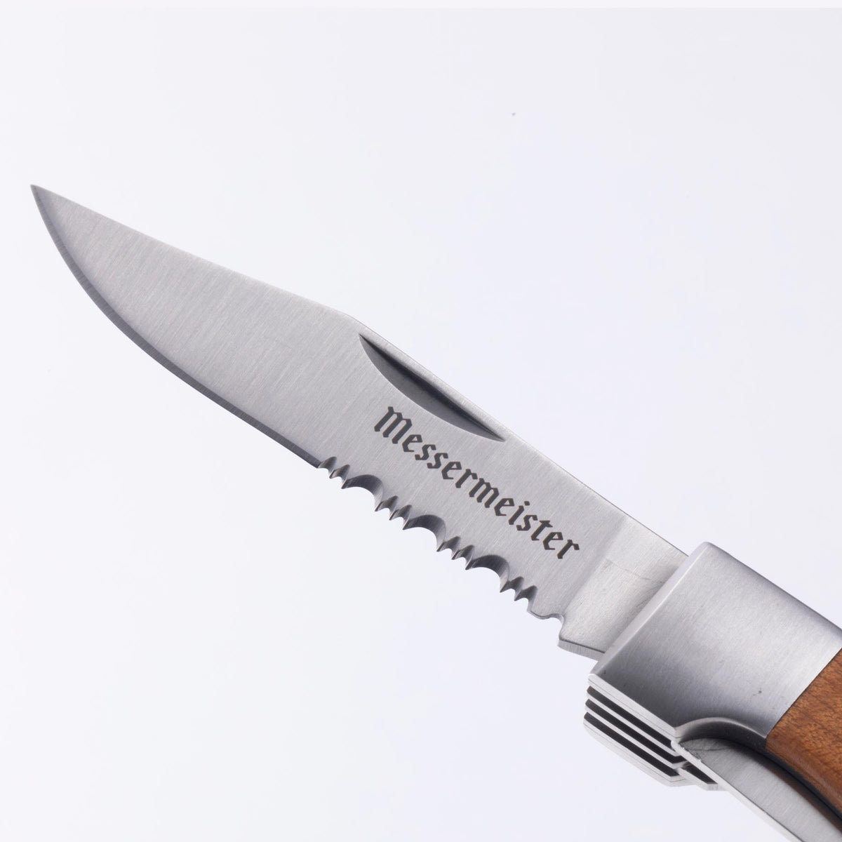 MESSERMEISTER ADVENTURE CHEF vouwbaar lepel-vork-mes met esdoornhout heft