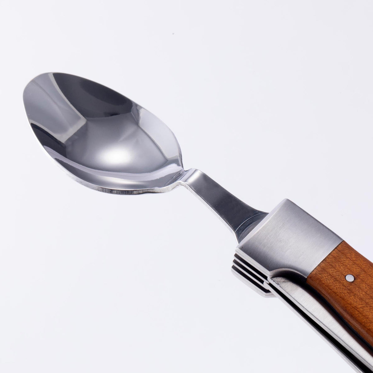 MESSERMEISTER ADVENTURE CHEF vouwbaar lepel-vork-mes met esdoornhout heft