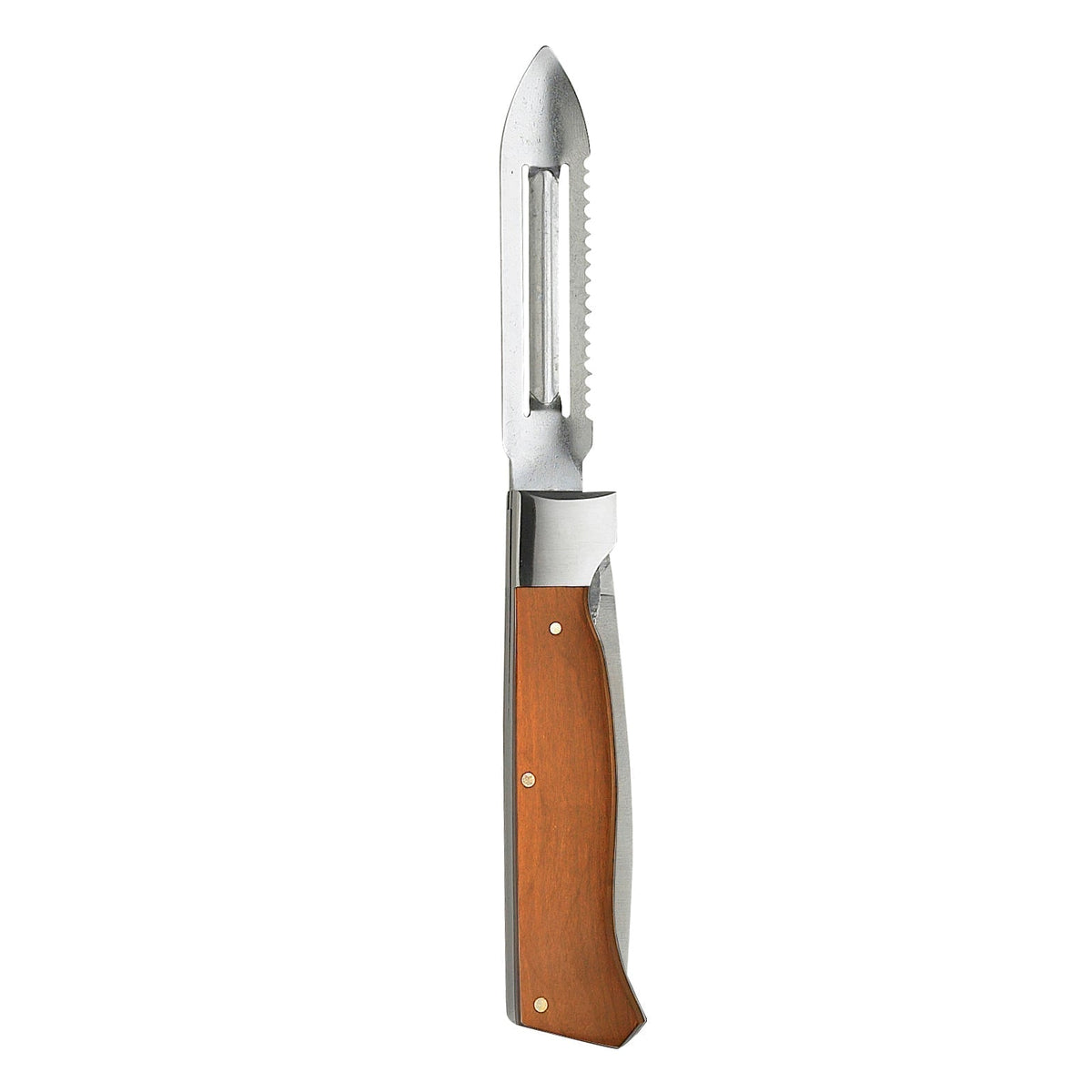 MESSERMEISTER ADVENTURE CHEF vouwbaar dun- schil- mes met schubben rasp houten heft