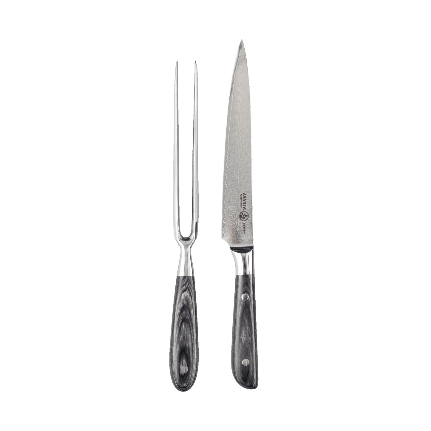 MESSERMEISTER AVANTA DAMASCUS 2 -set CARVING SET