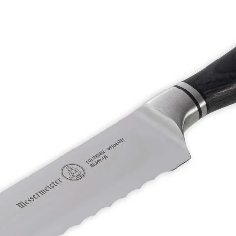 Broodmes BLACKSMITH 21,5 RVS lemmet zwart ebbenhouten heft