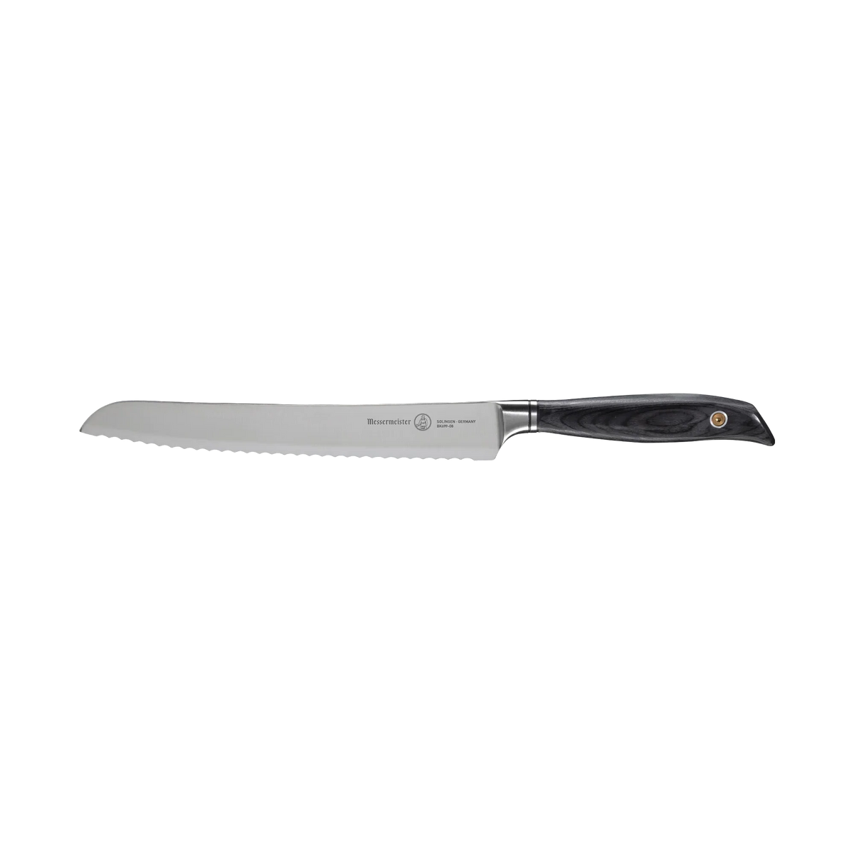 Broodmes BLACKSMITH 21,5 RVS lemmet zwart ebbenhouten heft