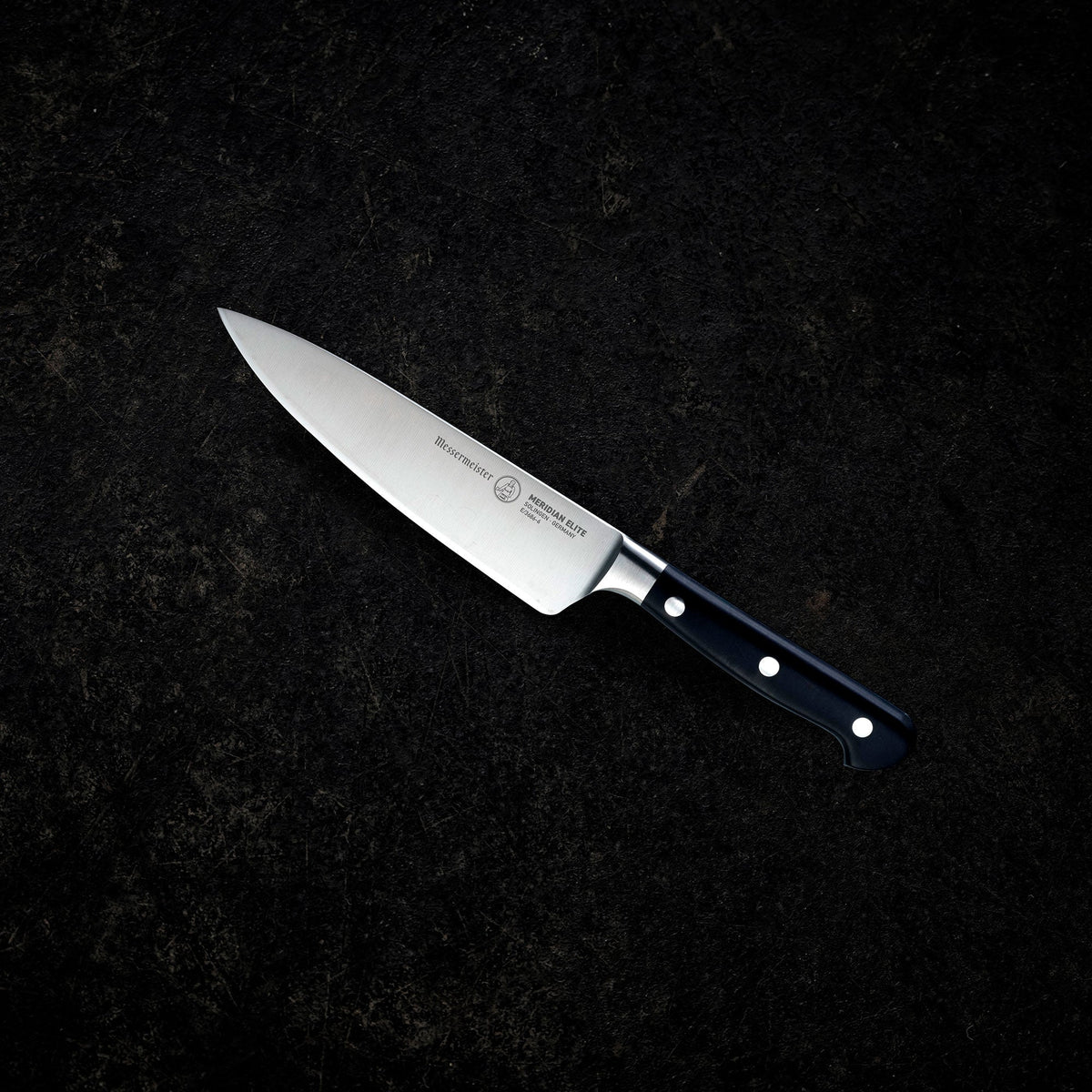 MESSERMEISTER serie MERIDIAN ELITE 15cm Koks mes zwart POM heft