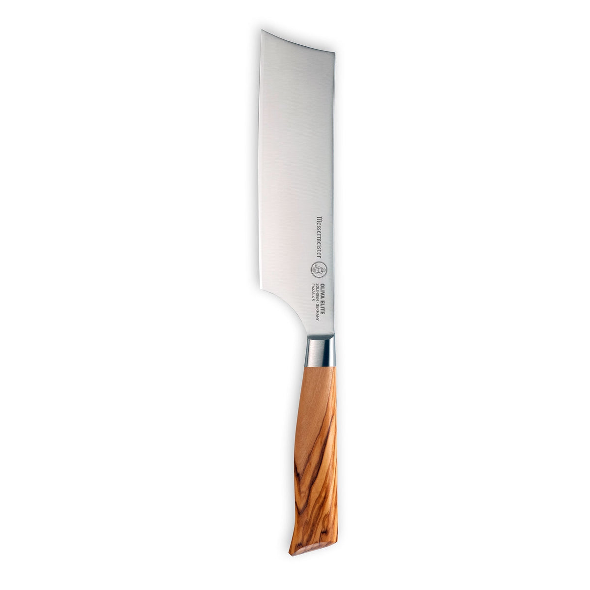 MESSERMEISTER serie OLIVA ELITE 16,5cm NAKIRI mes met olijfhouten heft