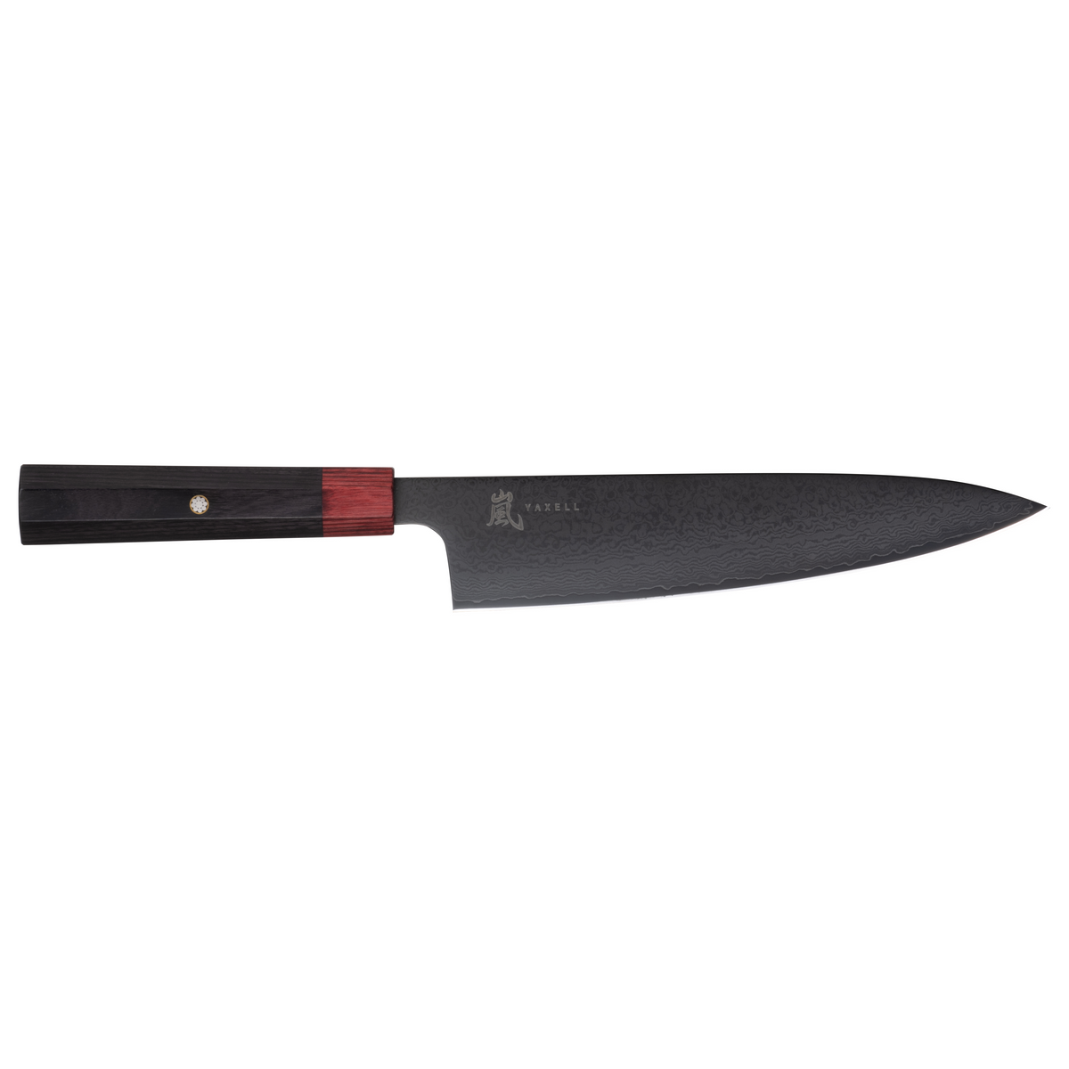 YAXELL REI CHEF'S KNIFE Japans Damascus VG-10 69-layers Blade 20cm zwart - bruin heft