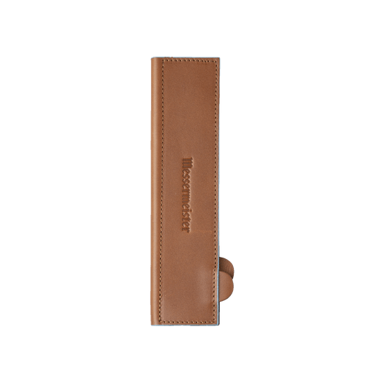 SADDLE BROWN MAGNETIC LEATHER EDGE-GUARD - 21 CM