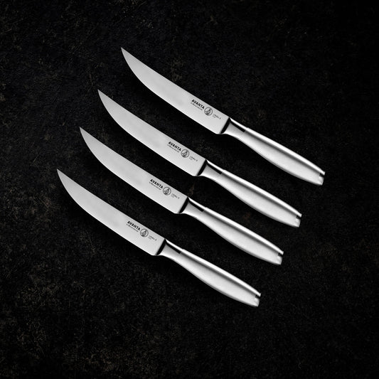 AVANTA STAINLESS 4 PIECE FINE EDGE STEAK KNIFE SET