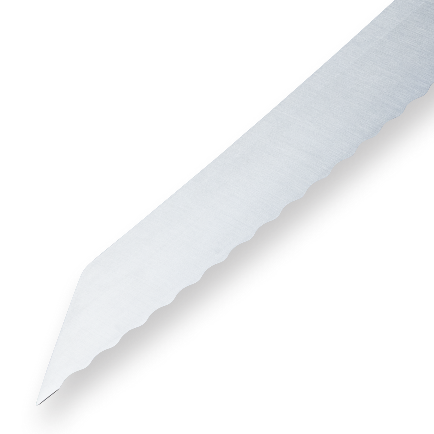 MESSERMEISTER OVERLAND 20CM brood - brisket - mes met grijs/wit micarta heft