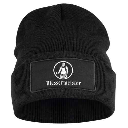 MESSERMEISTER - BEANIE - MUTS met logo kleur zwart - one size - style "Hubert Patch"