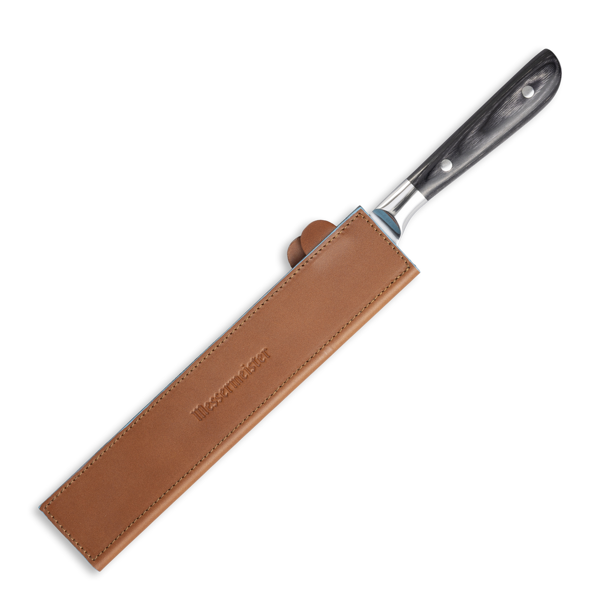 SADDLE BROWN MAGNETIC LEATHER EDGE-GUARD - 26 CM