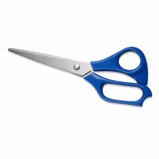BEXFIELD roestvrijstalen model Bleu Denim huishoudschaar 18cm met blauwe kunststof grepen