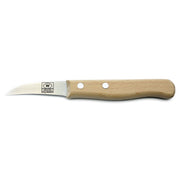 W-SELECTED® aardappel- schilmesje RVS vogelsnavel lemmet 5,5cm FSC roodbeukhout heft