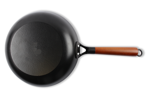 BAF RUSTICA PUR Wokpan 24 cm houten steel inductiegeschikt