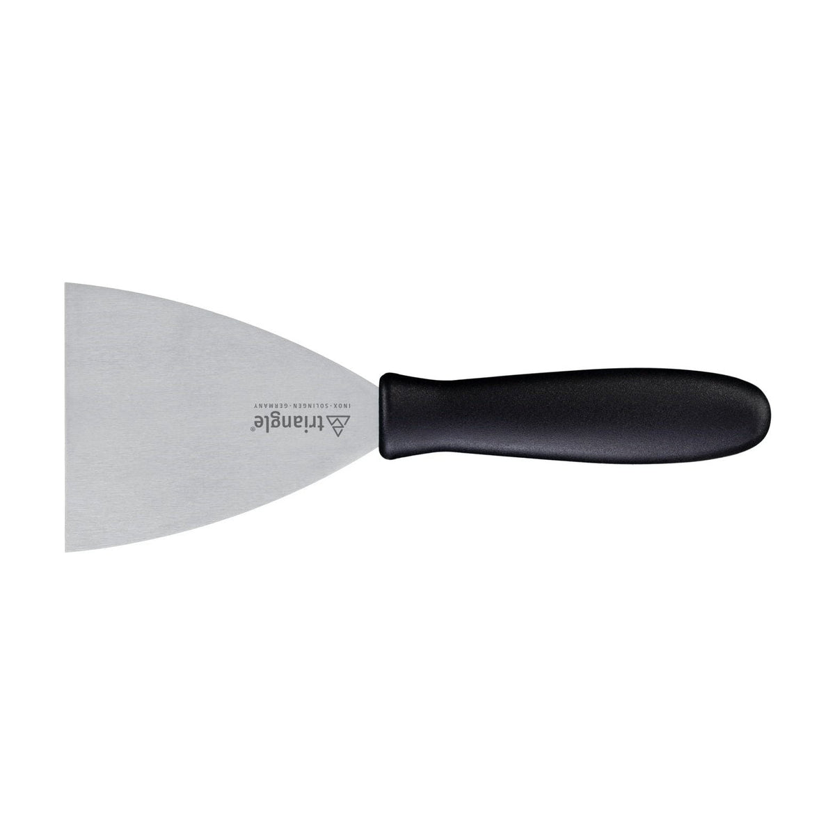 Bakspatel RVS lemmet 10cm met zwart kunststof PP handvat