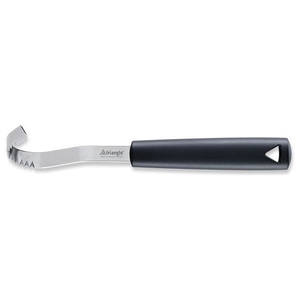 TRIANGLE roestvrijstalen professionele boterkruller 18,7cm - roomboter - margarine - met zwart kunststof handvat